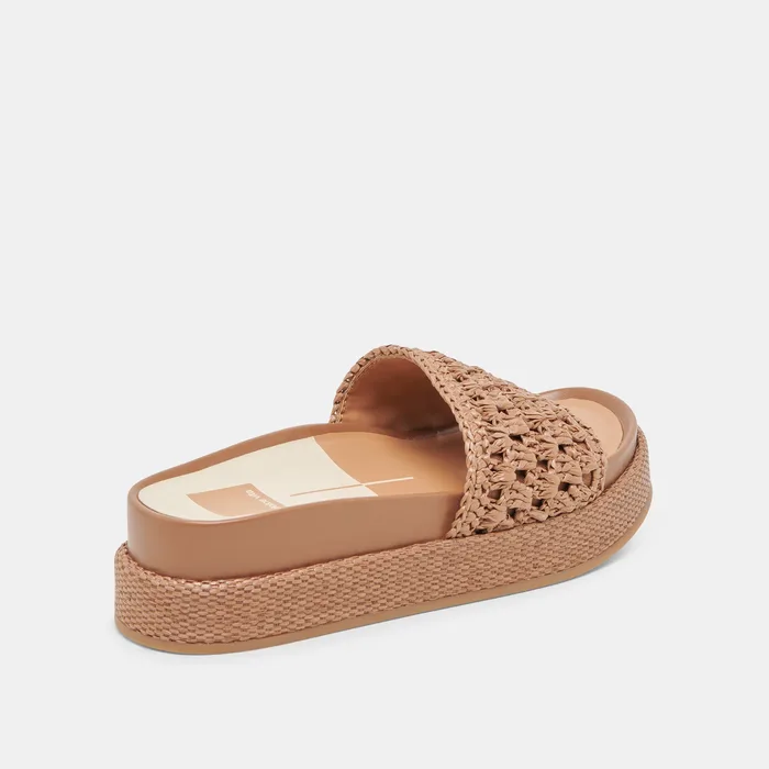 SIDONA SANDALS BROWN RAFFIA — view 6