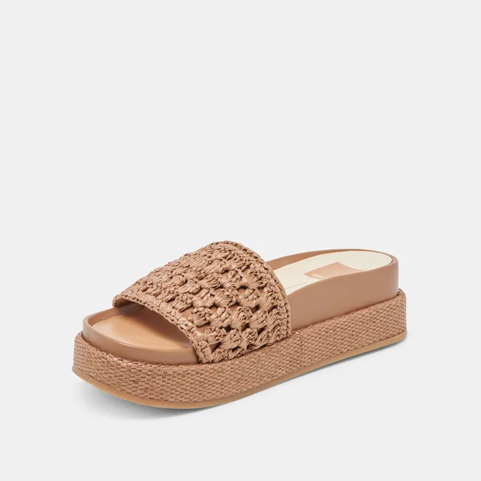 SIDONA SANDALS BROWN RAFFIA — view 7