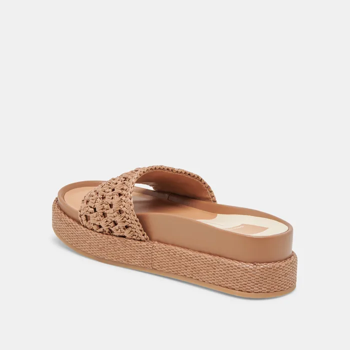 SIDONA SANDALS BROWN RAFFIA — view 8