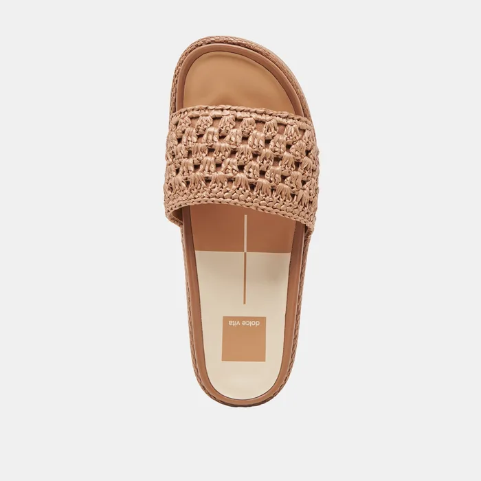 SIDONA SANDALS BROWN RAFFIA — view 11