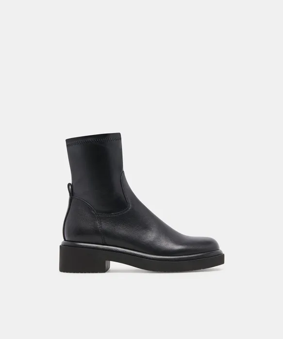 Simaya H2O Waterproof Black Leather Boots — view 2