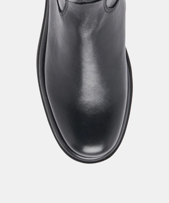 Simaya H2O Waterproof Black Leather Boots — view 4