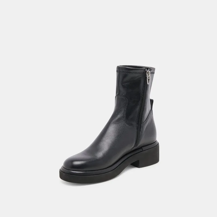 Simaya H2O Wide Black Leather Boots — view 5