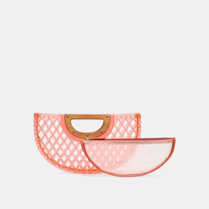Solandra Coral Jelly Clutch — view 4