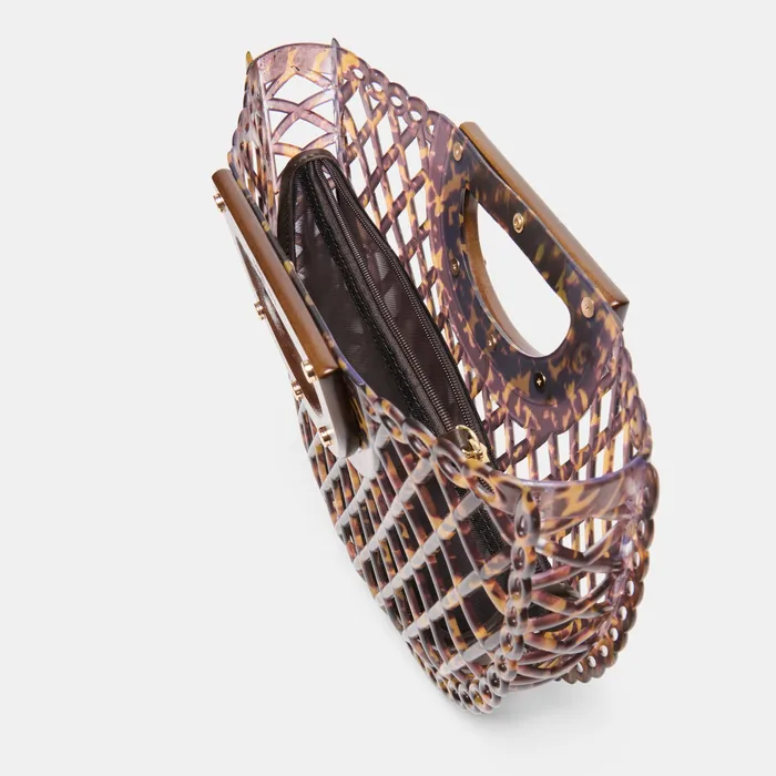 Solandra Tortoise Jelly Clutch — view 6