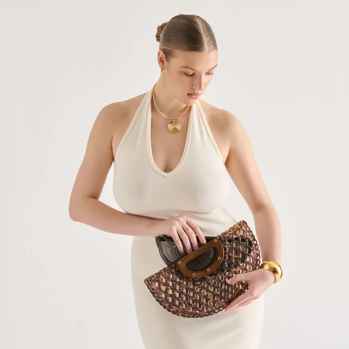 Solandra Tortoise Jelly Clutch — view 7