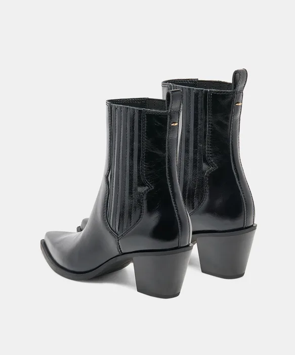 SOLINE H2O BOOTIES BLACK LEATHER