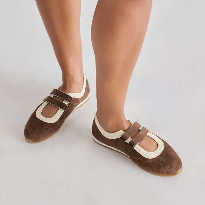 Swan Dk Brown Suede Sneakers — view 3