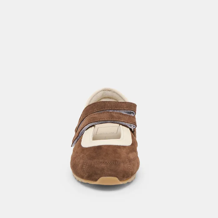 Swan Dk Brown Suede Sneakers — view 9