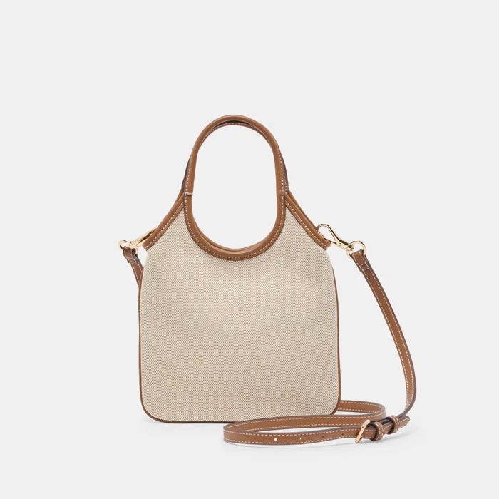 SYLVENE Natural Canvas Removable Crossbody Handbag — view 2
