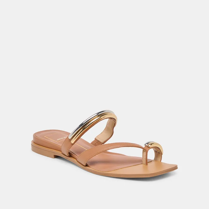 Tarina Caramel Leather Sandals — view 4