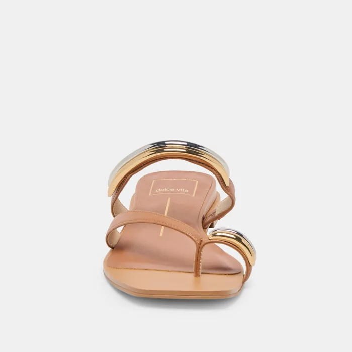 Tarina Caramel Leather Sandals — view 9
