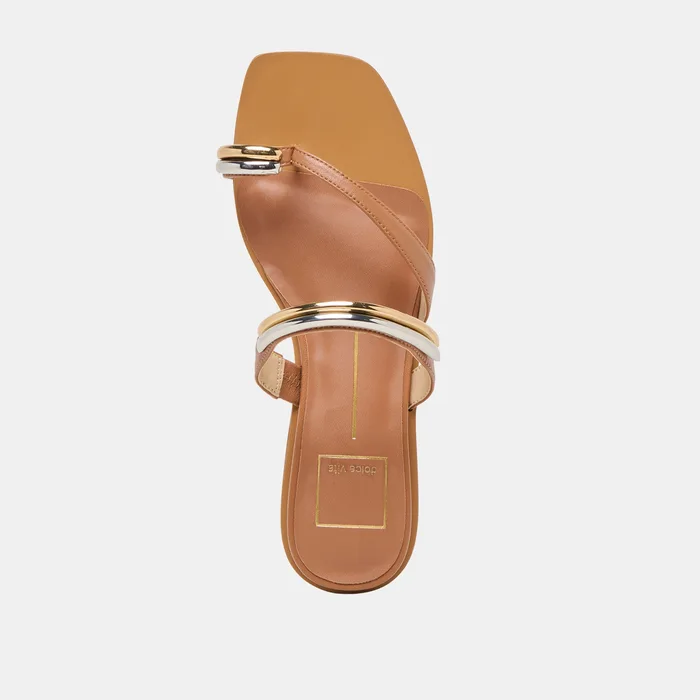 Tarina Caramel Leather Sandals — view 11