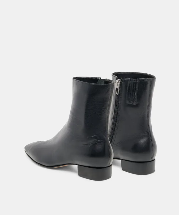 tarine booties black leather — view 2