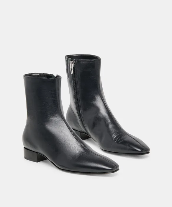 tarine booties black leather — view 3