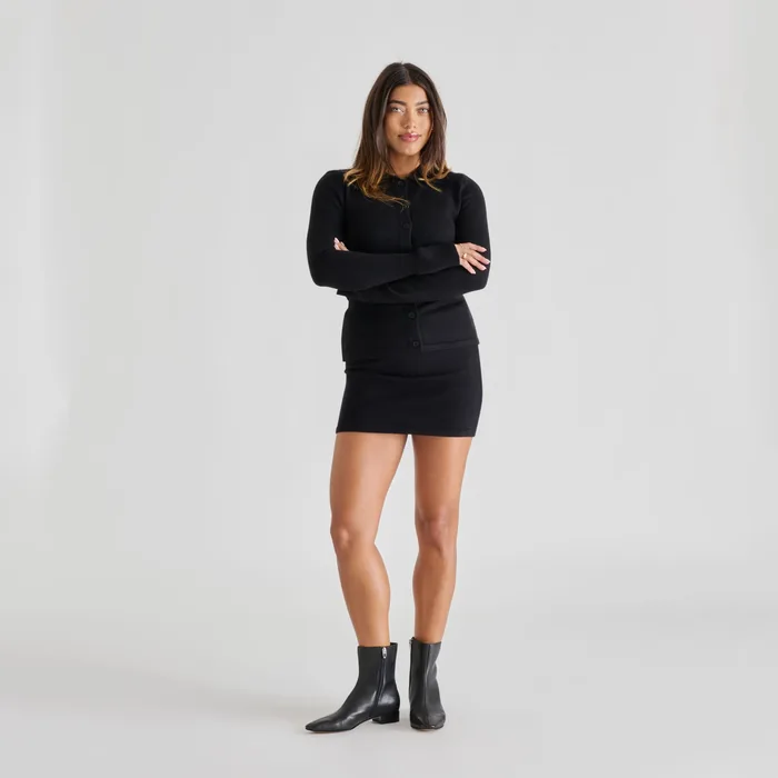 tarine booties black leather — view 5