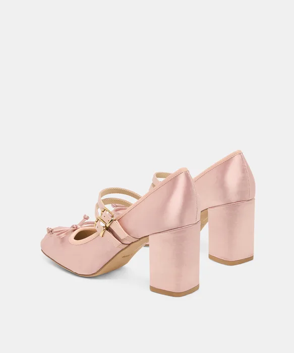 TIARAH HEELS LT BLUSH SATIN