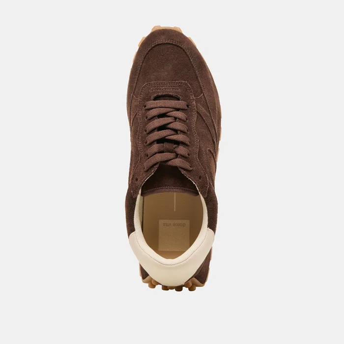 Tricia Dk Brown Suede Sneakers — view 9
