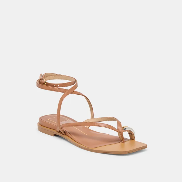 Tyrice Espresso Leather Sandals — view 3
