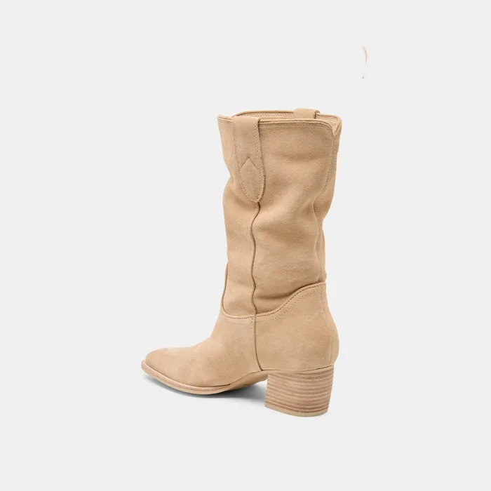 Vergil Camel Suede Boots — view 9