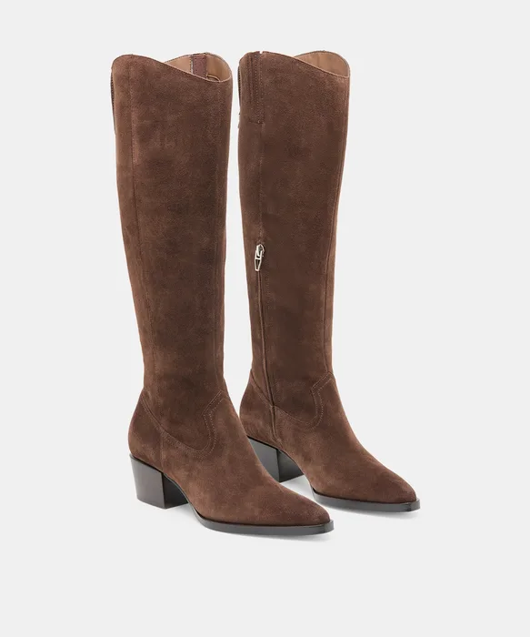 Virona H2O Waterproof Dk Brown Suede Boots — view 3