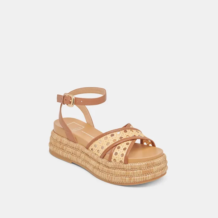 WRILEY SANDALS SADDLE WOVEN RAFFIA — view 4