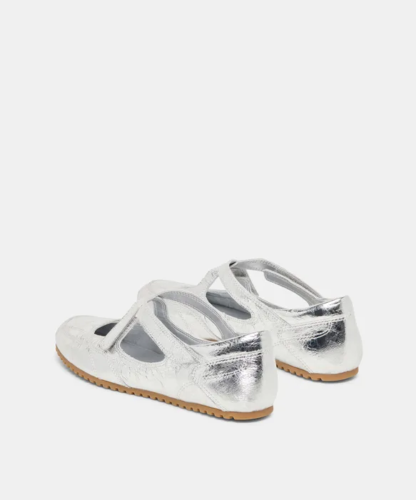 YONO SNEAKERS SILVER DISTRESSED LEATHER